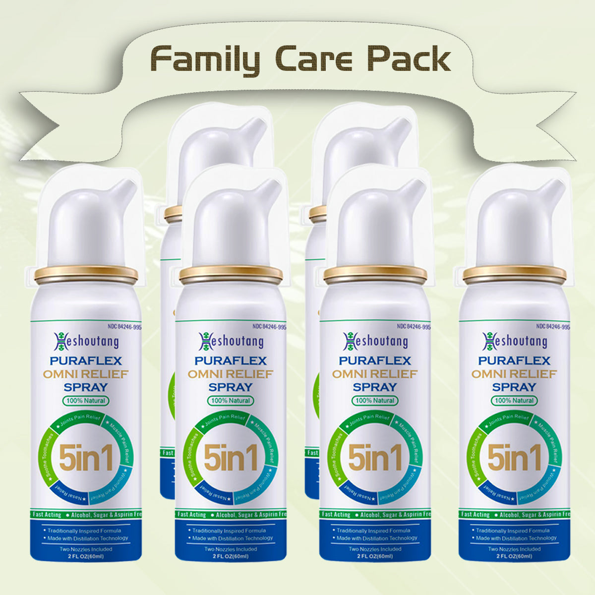 PuraFlex OmniRelief Spray|Family Care Pack|360ml