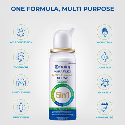 PuraFlex OmniRelief Spray|Single Relief Pack|60ml